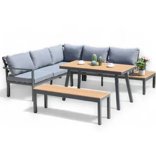 ALEOS. Brasilia Loungeset grau