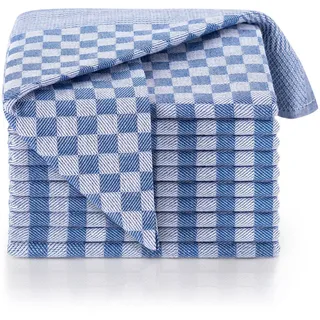 Blumtal Geschirrtuch, blau kariert, Quadratisch, 50x70 cm, Oeko-TEX® Zertifiziert, 50x70cm