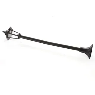 LINDBY Außenleuchte Glas Kunststoff 122 cm 1-flammig E27 schwarz