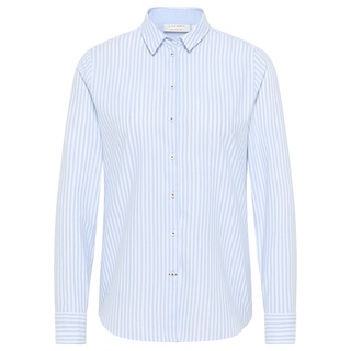 Oxford Shirt Bluse in hellblau gestreift, hellblau, 50