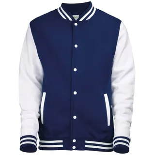 Just Hoods by AWDis - Unisex College Varsity Jacke \JH043\" - Oxford Navy/White / L"