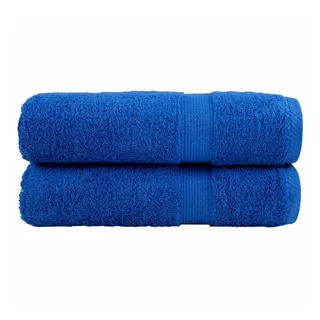 vidaXL SOLUND Badetuch 100 x 150 cm blau 2 St.