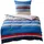 Gestreift Blau 240 x 220 cm x 80 x 80 cm