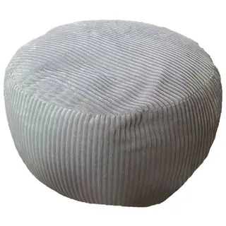 Relaxdays Pouf Cordbezug  Grau