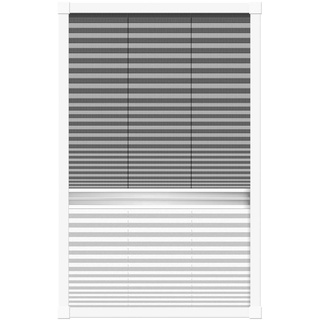 Schellenberg Insektenschutz & Verdunkelungs-Plissee für Dachfenster, weißes Profi, 114 x 160 cm