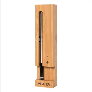 Meater Grillerweiterung MEATER 10m Komplett Kabelloses Fleisch-Thermometer für Ofen Grill Küche BBQ Smoker Rotisserie mit Bluetooth silberfarben
