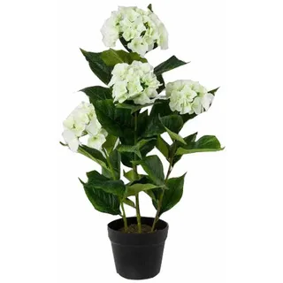 Mid.you Kunstpflanze, Weiß, Kunststoff, 92 cm, inkl. Topf, Dekoration, Blumen & Zubehör, Kunstpflanzen
