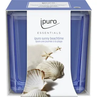 IPURO Duftkerze ipuro Duftkerze Essentials Sunny Beachtime 125 g blau