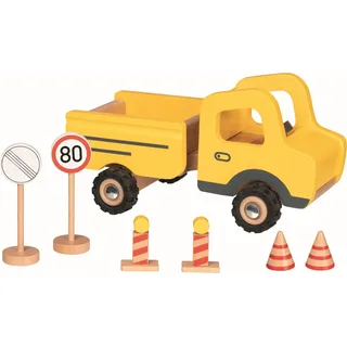 GoKi Baustellenfahrzeug mit Verkehrsschildern (55894)