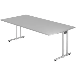 bümö Schreibtisch N-Serie Grau