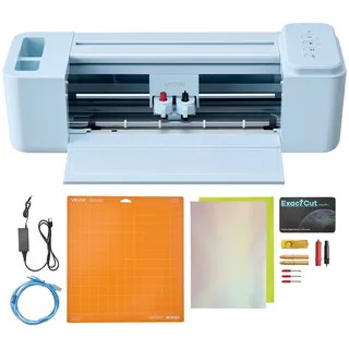 Vevor Vinylschneidemaschine 30 cm, Schneideplotter / Plottermaschine mit Tastensteuerung, Kompatibel mit Mac / Windows / Android / iOS, Vinylcutter für Bastelarbeiten, Karten & Wohnaccessoires