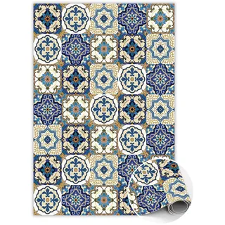 Tulup Vinylteppich 120 x 180 cm Gelb
