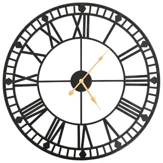 vidaXL Vintage Wanduhr 60,0 cm NA schwarz