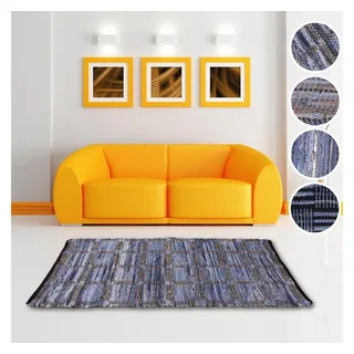 BestLivings Jeans Flickenteppich 140 x 200 cm Blau