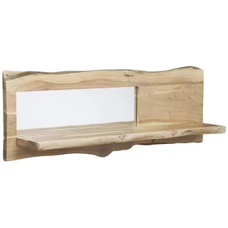 Massivmoebel24 Wandregal 121 x 22 x 38 cm Beige