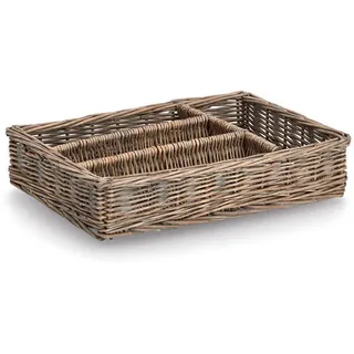 Zeller Besteckkorb Weide 35 x 26 x 7 cm