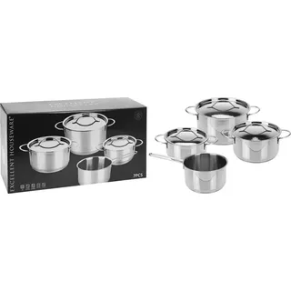 Excellent Houseware Topf-Set 4-tlg. 3 x Kasserolle + Fleischtopf