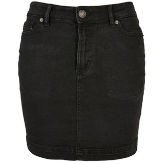 URBAN CLASSICS Jerseyrock Urban Classics Damen Ladies Organic Stretch Denim Mini Skirt (1-tlg) schwarz 28
