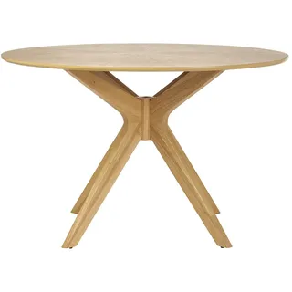 miliboo Runder Design-Esstisch Ø 120 cm braun