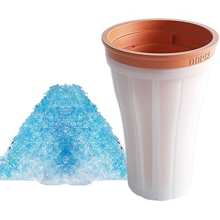 Keptfeet Slush Becher, Slush Maker Cup, Quick Smoothies Cup, Double Layer Squeeze Slush Maker Becher, Hausgemachter Milchshake Eismaschine Smoothies Cup
