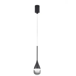 Helestra Deep 1-flg. 8 cm tropfenförmig schwarz matt