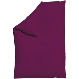 Schlafgut Bettdeckenbezug Knitted Jersey, Violett, Textil, Uni, 135-140x200 cm, Textiles Vertrauen - Oeko-Tex®, AZO-frei, Bsci, Oeko-Tex® Standard 100, Oeko-Tex® Made IN Green, pflegeleicht, atmungsaktiv, bügelleicht, schadstoffgeprüft, weiche und anschmiegsame Oberfläche, bio, Schlaftextilien, Bettwäsche, Bettwäsche, Jersey-Bettwäsche