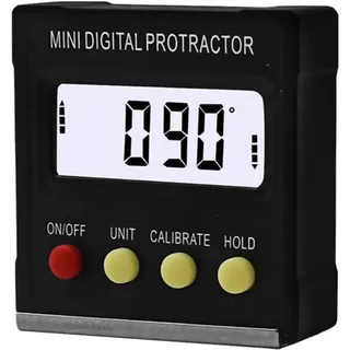 DollaTek Black Mini Elektronischer digitaler Neigungsmesser Neigungsmesser Winkelmesser Magnetisches Winkellineal