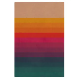 micasia Korkteppich rutschfeste Oberfläche Kinderzimmer Bodenschutz - Naturprodukt - Regenbogen Pop Art 3,5mm dünne Kork Bodenmatte bunt Kinderteppich trittsichere Matte 3589 (60x90cm)