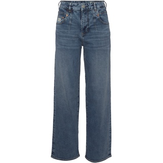Straight-Jeans HERRLICHER "Brooke Straight Recycled" Gr. 29, Länge 34, blau (harborblu) Damen Jeans Gerade