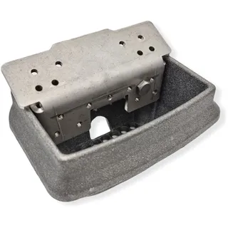 La Nordica Extraflame Feuerschale 009278290 Comfort Mini - Pelletöfen-Feuerstelle, Rechteckig, Gusseisen, Hellgrau, Pellets