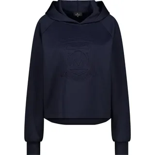 Monari Kapuzensweatshirt mit Emblem – marine blau M (38)