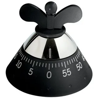 Alessi A09 B Küchentimer 10,5 cm schwarz