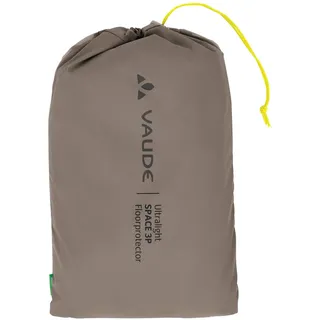 Vaude Ultralight Space 3P Zeltunterlage Zeltunterlagen braun Größe One Size Camping veganes Produkt (Herstellerangabe) | Grüner Knopf | enthält recycelte Materialien (Herstellerangabe) Gewicht 0.00055 kg