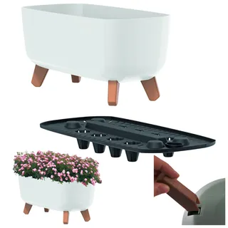Prosperplast Gracia 39 x 19,5 x 19 cm Weiß