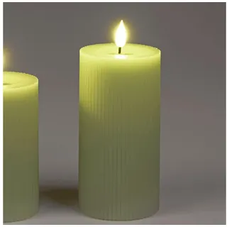 formano LED-Kerze Streifen, LED, mit Timerfunktion, Grün, Streifen, H: 15cm grün
