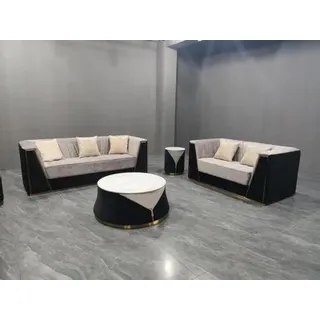 Medusa Couch Set Garnitur 3+2 mit Couchtisch Sofagarnituren Stoff Couchen