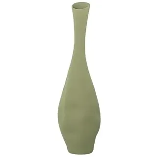 DRW Bodenvase aus Keramik, Grün, 60 x 19 x 19 cm