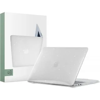 techprotect "Tech-Protect SmartShell Hülle für MacBook Air 13\" M2/M3 2022–2024 Transparent Glitzernd"