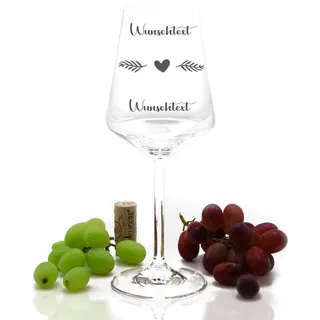 MG-Laserdesign Leonardo Weinglas 5 Motive Persönliche Gravur Puccini Weinglas Graviert Geschenkidee Muttertag Gravur Geburtstag Rotwein Weißwein (560 ml) (Motiv 2)