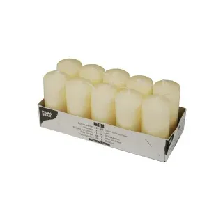 Papstar Stumpenkerze 9 x 4 cm 10 St. creme
