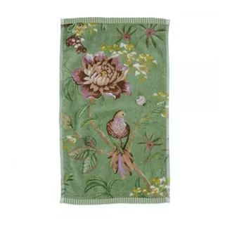 Pip Studio Secret Garden Gästehandtuch 30 x 50 cm grün