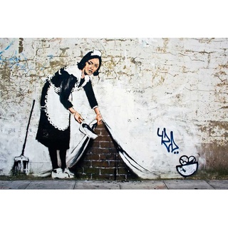 empireposter Banksy - Graffitti - Cleaning Maid Poster - Grösse 91,5x61 cm