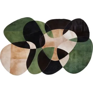 KARE DESIGN Designteppich Ovado Colore 61540 Fell Grün 170 x 240 cm