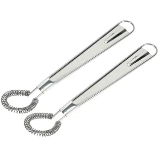 WeddHuis 2 Stück Edelstahl-Schneebesen Set,Mini-Schneebesen für Rühren und Mischen,Langlebig,Ergonomisches Design,zum Backen von Milch,Milchtee