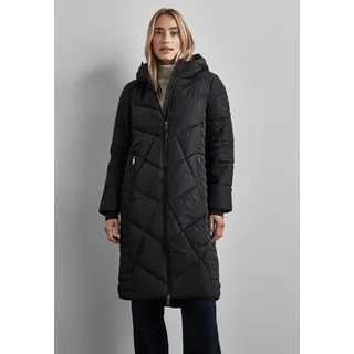 STREET ONE Damen, A201970 Lange Teflon-Jacke, Black, 36