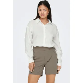 Jdy Hemdbluse JDYTHEIS LIFE L/S LOOSE SHIRT Baumwolle Weiß 38