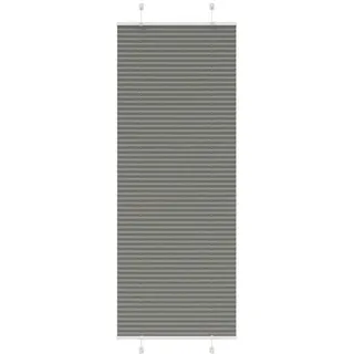 Plissee Anthrazit 80x200 Cm Stoffbreite 79,4 Cm Polyester