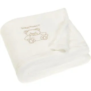 Playshoes Unisex Baby Fleece-Decke Bär 301700, 2 - Natur, 75 x 100 cm/29.5 Inch x 39.4 Inch