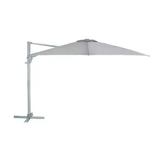 Dehner Ampelschirm Zypern, quadratisch, ca. B300/T300 cm, Hellgrau