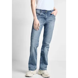 Slim-fit-Jeans CECIL "Style Toronto" Gr. 31, Länge 30, blau (authentic used wash) Damen Jeans Röhrenjeans im 5-Pocket-Style
